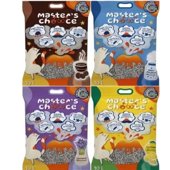 Master's Choice ทรายแมวกึ่งภูเขาไฟ ปราศจากฝุ่น จับตัวเป็นก้อนเร็ว ขนาด 10 ลิตร*โปรดอ่านรายละเอียดก่อนสั่งซื้อ