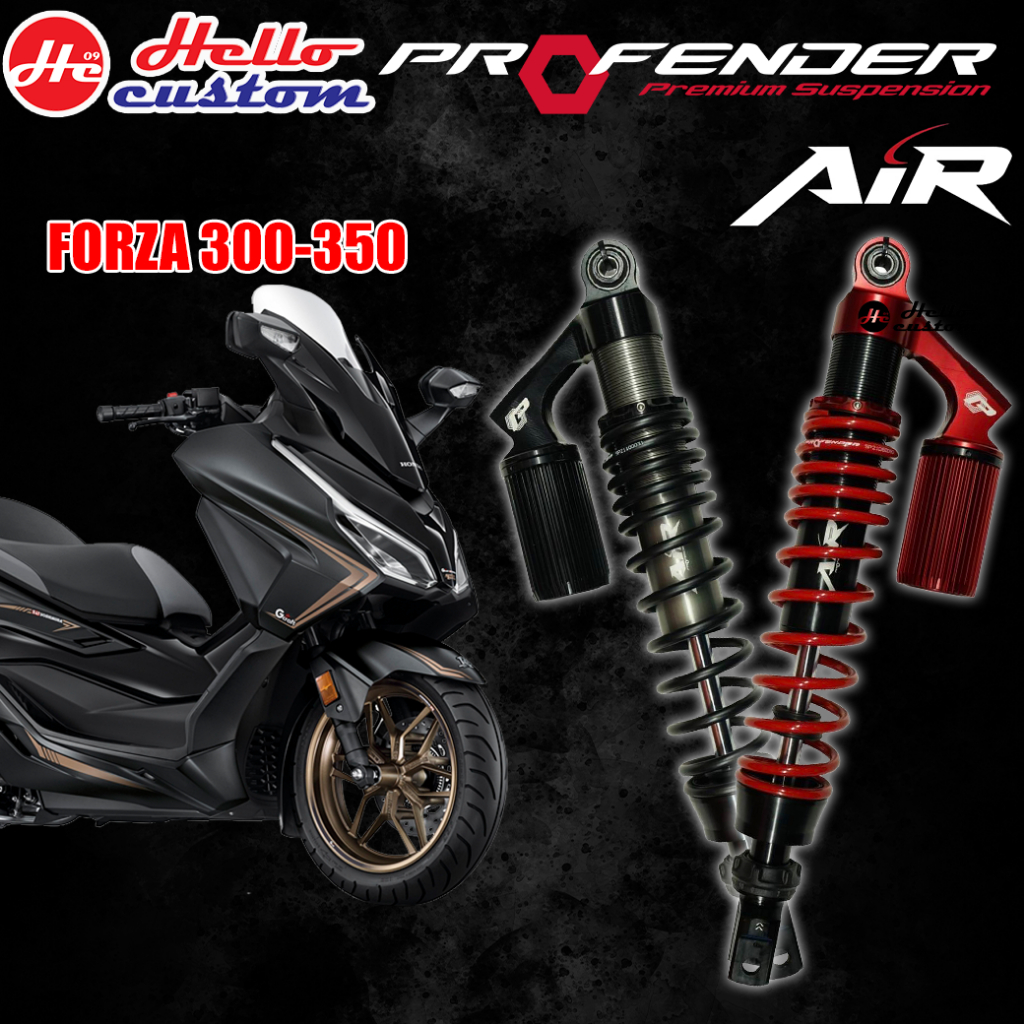 โช้คหลัง Profender รุ่น AIR Forza 300 350 2018-2025 ปรับ2จุด โช้คแท้ ประกัน 1ปี 💥เลือกทำสีสปริงได้💥