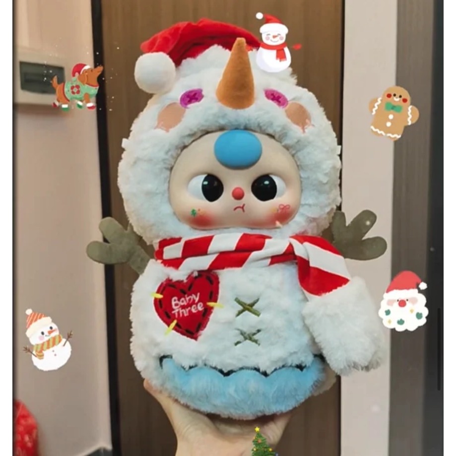 (จุ่มเดี่ยว)(📍พร้อมส่งในไทย) กล่องสุ่ม Baby Three Christmas 400%