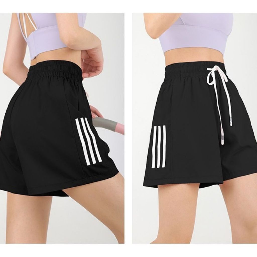 Braclothes#L716 กางเกงออกกำลังกายขาสั้น มีกระเป๋า มีซับใน