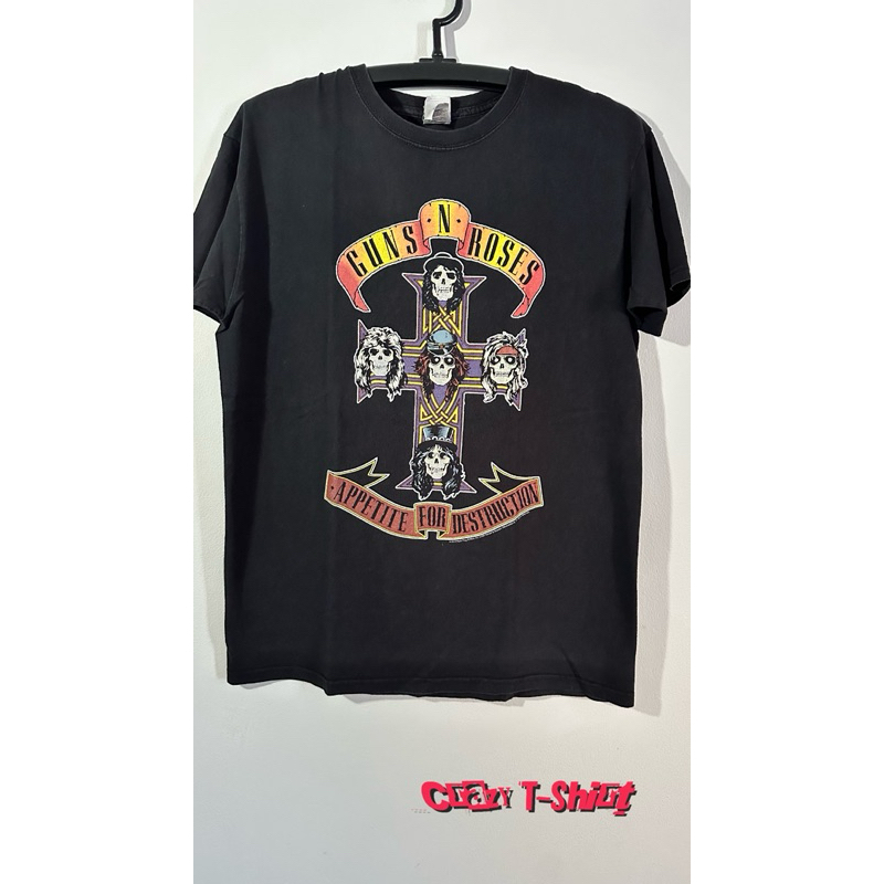 เสื้อวง Guns N’ Roses Appetite for Destruction ของแท้จากกระสอบมือสอง