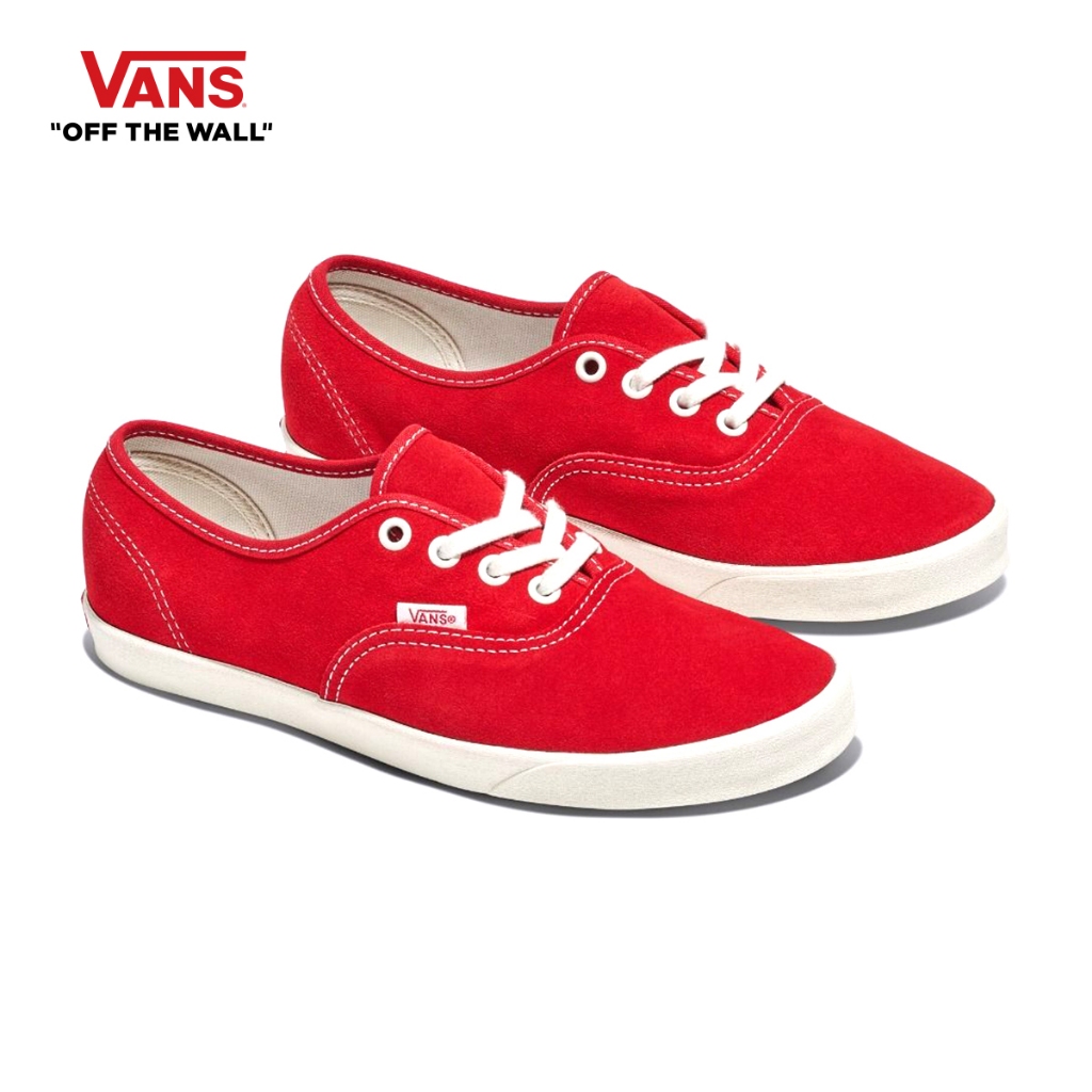 VANS AUTHENTIC LOWPRO - RACING RED รองเท้า รองเท้าผ้าใบ ผู้ชาย ผู้หญิง