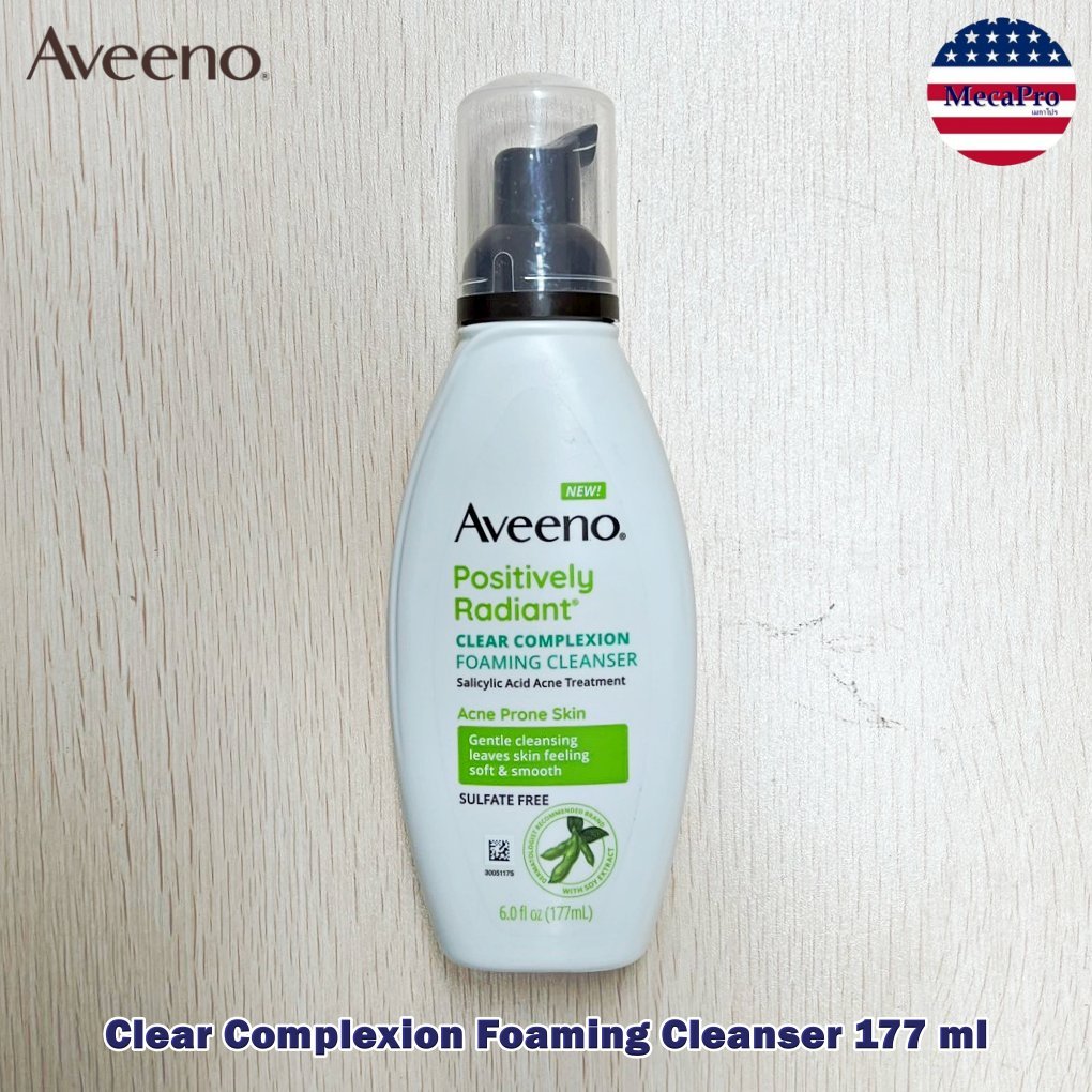 15% Sale!!! EXP:10/26  Aveeno® Clear Complexion Foaming Cleanser 177ml โฟมมิ่ง คลีนเซอร์ โฟมล้างหน้า