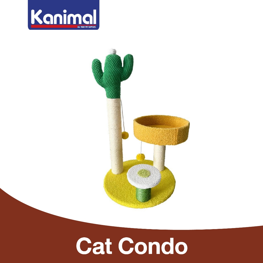 [CT-31000] Kanimal Cactus Sleeper คอนโดแมว ของเล่นแมว สำหรับแมวทุกวัย ขนาด 41 x 41 x 67 ซม.
