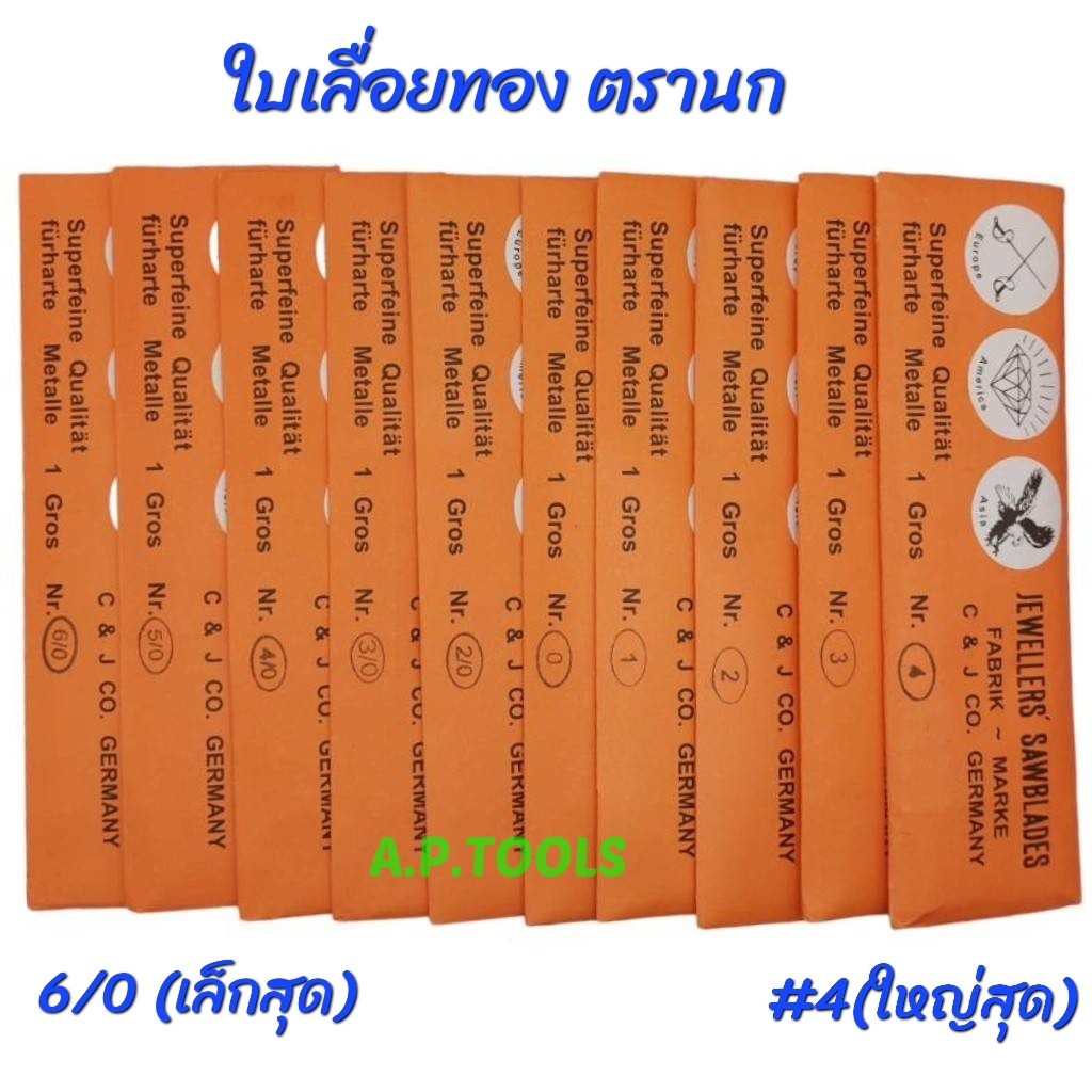 ใบเลื่อยทองตรานก 1 โหล ราคา ถูกที่สุด ดีลบีเคเค แกลเลอรีภาพที่ 3