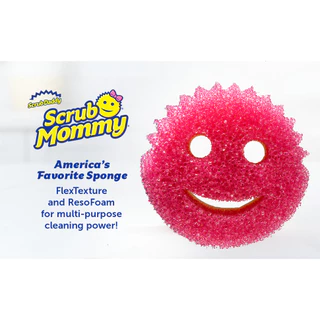 Scrub Mommy Flextexture and Resofoam sponge สครับมัมมี่ ใยขัด ขจัดคราบ พร้อมฟองน้ำ 4 pcs/pack