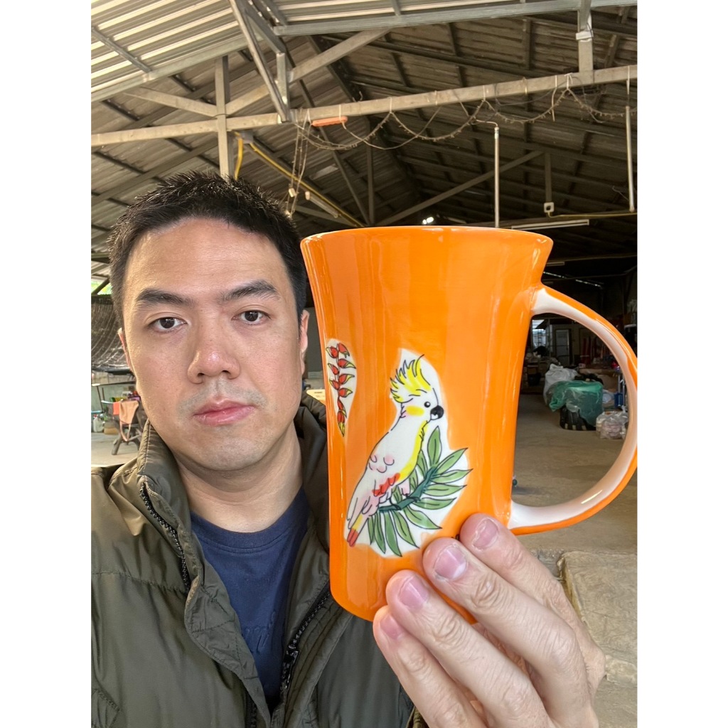 แก้วทรงสูงปากกว้าง เซรามิก แก้วเซรามิก ขนาด6x4นิ้ว หรือ 550ml หรือ 18.59oz ลายกวาง ออกใบกำกับภาษีได้ รหัส121624