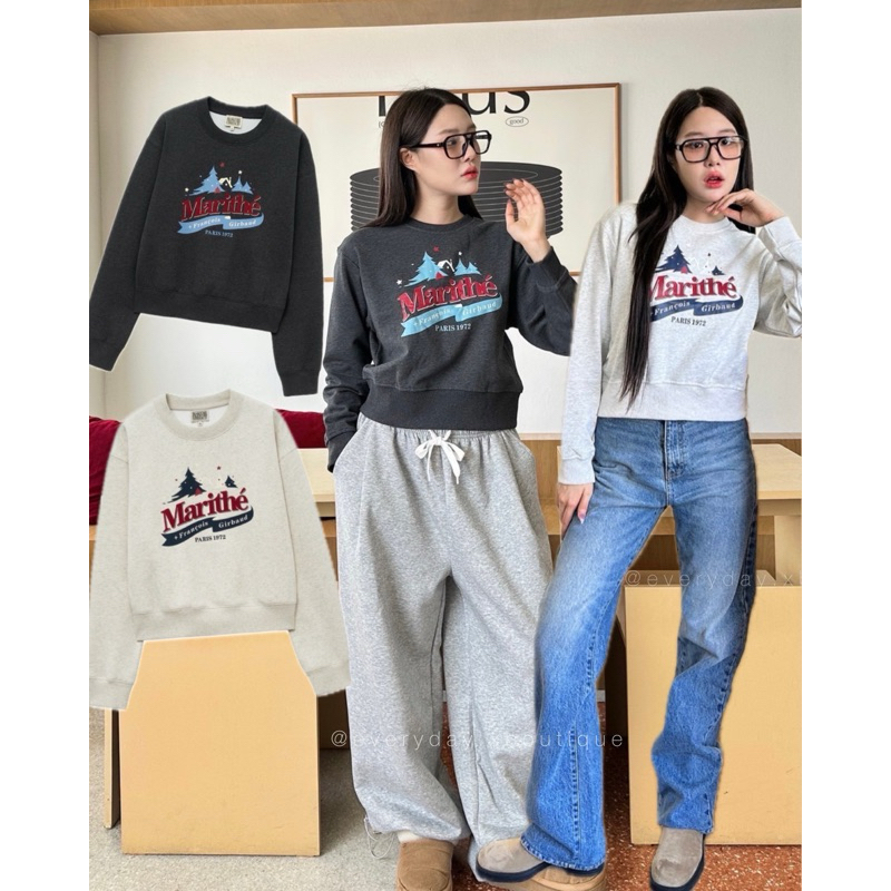 MAR X'mas sweater (390฿) มาใหม่!!! พร้อมส่งเลยค่าา เสื้อแขนยาวสเวตเตอร์ สกรีนลายด้านหน้า น่ารักมากกก งานชนช็อป valen