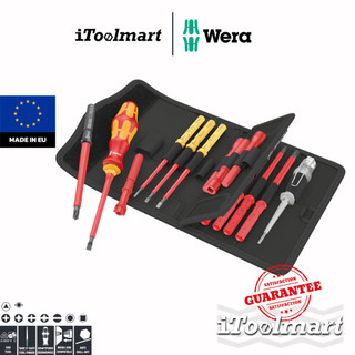 WERA ชุดไขควง Kraftform Kompakt VDE 18 Universal 1 05006613001 ชุด 18 ชิ้น
