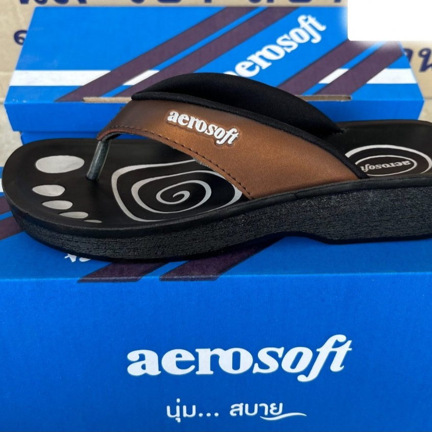 รองเท้าแตะสวมหญิง aerosoft (35-41) มีหลายสีให้เลือก งานไปพร้อมกล่อง