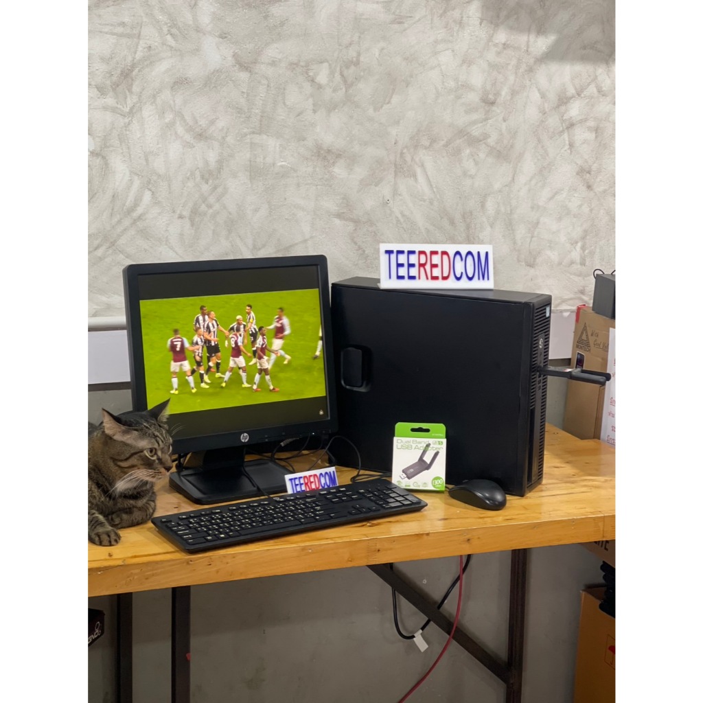 คอมชุด คอมตั้งโต๊ะ HP EliteDesk CORE i5-6500 Ram8-32 GB HDD-SSD 240G-1000 GB พร้อมจอ17" + เม้าส์คีบอ