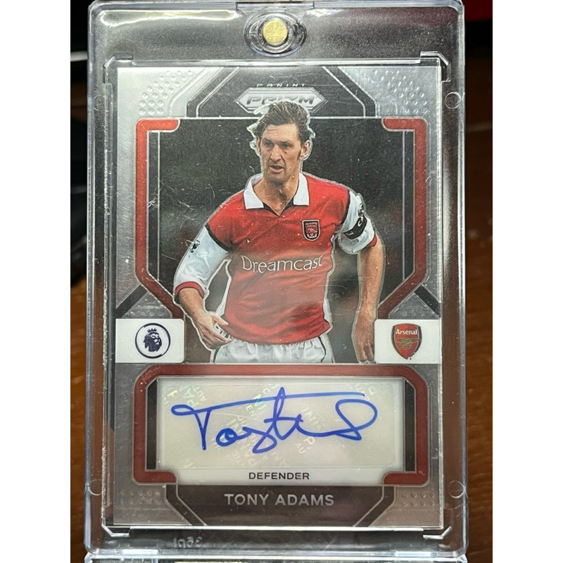 Football Card Tony Adams การ์ดฟุตบอล พร้อมลายเซ็น ของแท้จาก Panini