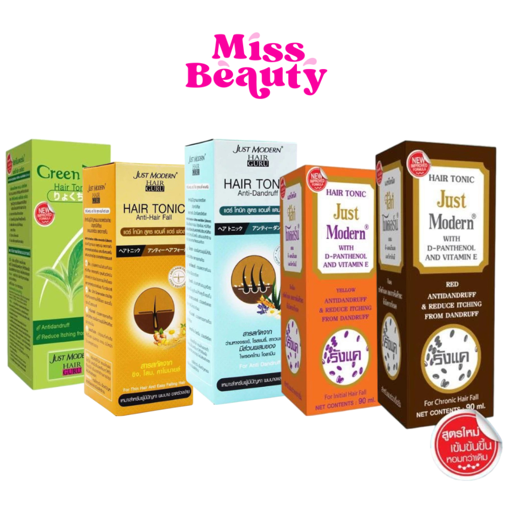 จัสท์ โมเดอร์น แฮร์ โทนิค ขจัดรังแค ลดอาการคัน 90 มล. Just Modern Hair Tonic Anti-dandruff & Reduce 