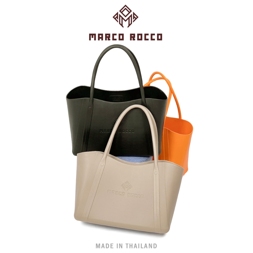Marco Rocco กระเป๋าสะพายไหล่ สไตล์เรียบง่าย Cherie ทรงโท้ท สำหรับผู้หญิง กระเป๋าที่สวยประณีต EVA รุ่น BR3003 และ BR3004