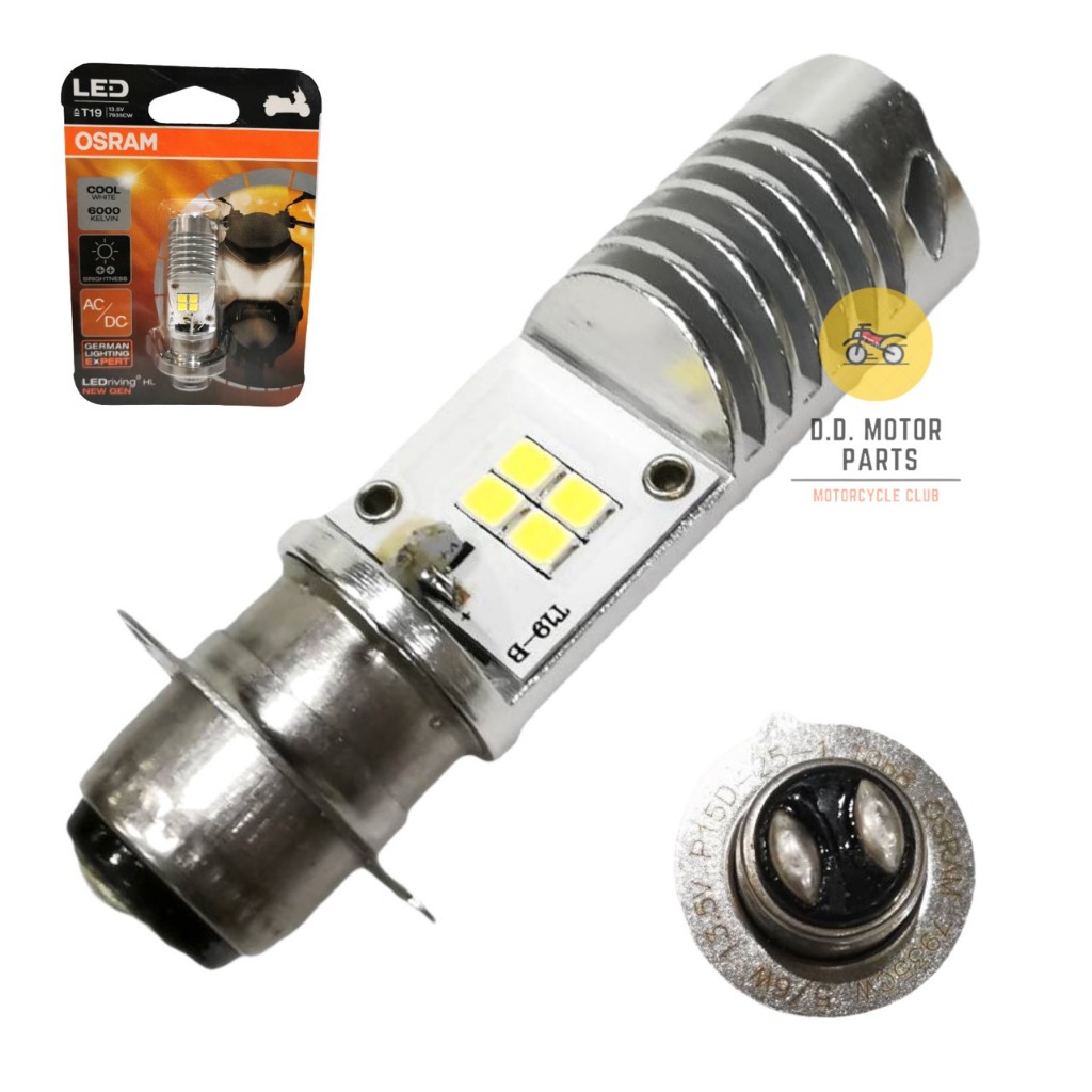 หลอดไฟหน้าT19-OSRAM-LED-2เขี้ยว