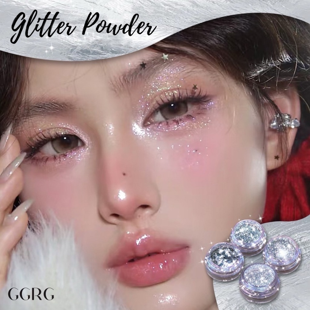 Glitter Powder กลิตเตอร์แบบผง ใช้ทาเปลือกตา สีแน่นชัด เล่นแสงสวย เนื้อเนียน ติดทนไม่ตกร่อง กลิตเตอร์ความละเอียดหลายขนาด