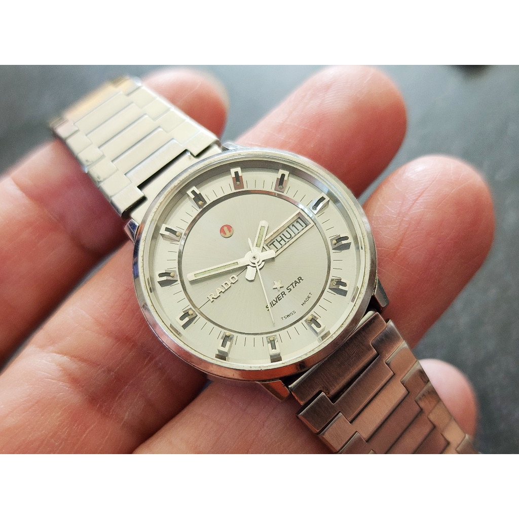 นาฬิกา Swiss-made Rado Silver Star Gray Dial Automatic Ladys (มือสอง สภาพดี)