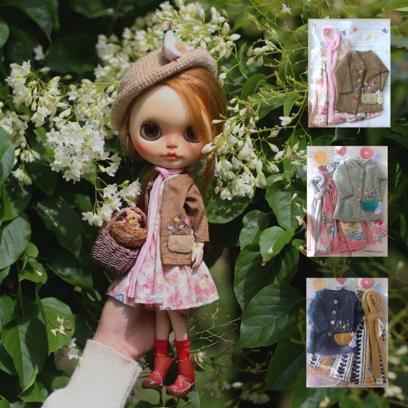 🌼 ชุดตุ๊กตาบลายธ์ Neo blytheสาวน้อยครันทรี่🌟 พร้อมส่ง 🎀