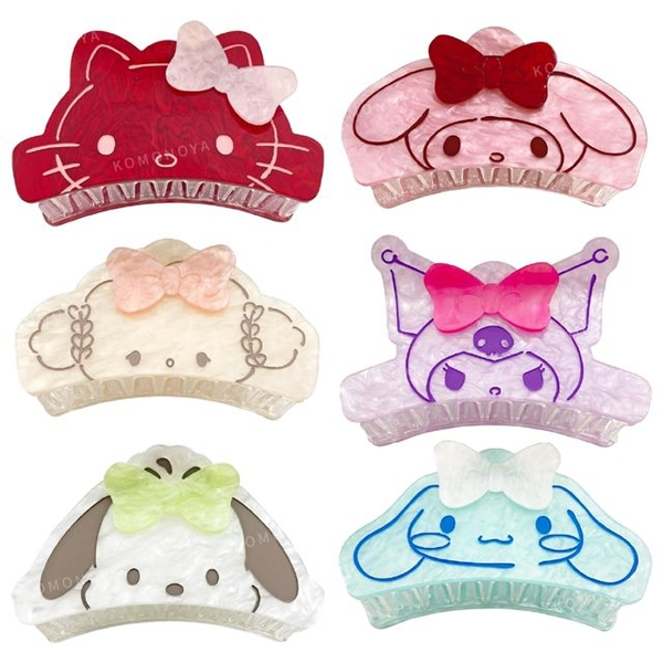 กิ๊บง่ามแปะโบว์ ลายใหม่ล่าสุด mx sanrio นำเข้าจากญี่ปุ่น kt mm cg ku pc cn กิ๊บติดผม