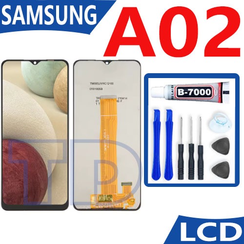 LCD Samsung A02 หน้าจอ+ทัช หน้าจอโทรศัพท์ หน้าจอ จอ samsung A02 จอแถมชุดไขควง+กาว