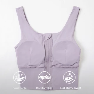 Cosleaf สปอร์ตบรารุ่นซิปหน้าบราโยะคะ ยิม สวมใส่ถอดง่ายฟองน้ำถอดได้แห้งไวระบายอากาศได้ดีเก็บทรงเหมาะกับทุกวัน