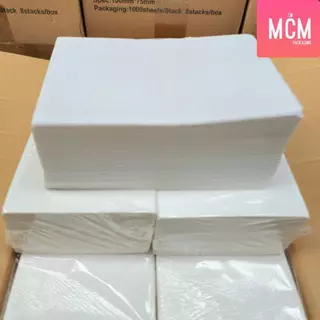 MCM Pack ลาเบล 100x75 แบบพับ (จำนวน1000แผ่น/แพ็ค) สติกเกอร์ความร้อน สติกเกอร์พิมพ์ใบปะหน้าพัสดุ Direct Thermal Label