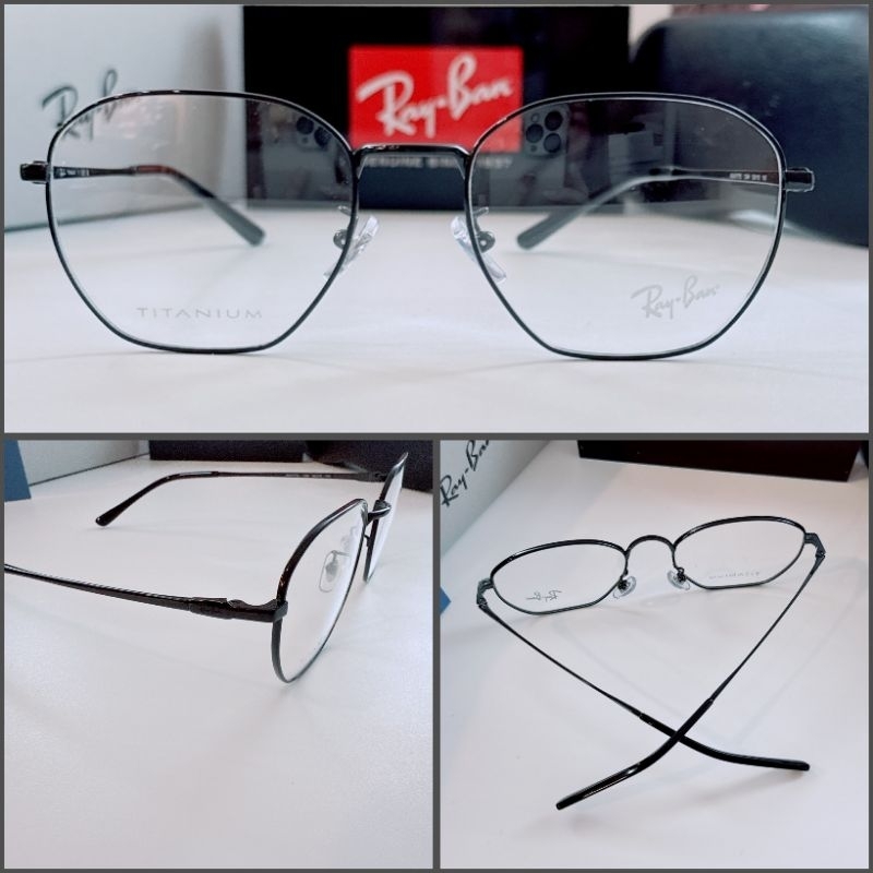 กรอบแว่นตา Rayban TITANIUM RX 8777 แท้ ประกัน 2 ปี พร้อมเลนส์ ตัดแว่น สายตาสั้น ยาว แว่นกรองแสง บลูบล็อก ออโต้ ตัดเลนส์ - รูปที่ 5