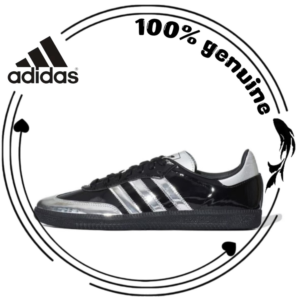 （ของแท้ 100 %） adidas originals Samba OG IH3364 สีเงิน - ดำ