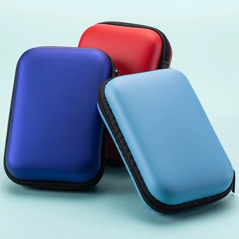 Hard Case HDD 2.5 นิ้ว ซองใส่ฮาร์ดดิสก์ กล่องใส่ฮาร์ดดิสก์พกพา Box HDDสีดำ สําหรับฮาร์ดไดรฟ์ พาวเวอร์แบงค์ สายเคเบิล USB