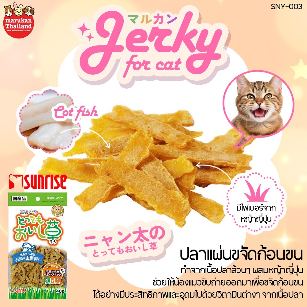 Marukan SNY-003 ปลาแผ่นขจัดก้อนขน สำหรับแมว