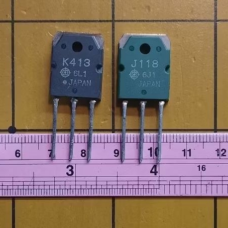 ทรานซิสเตอร์2SK413และ2SJ118คู่ละ280บาท