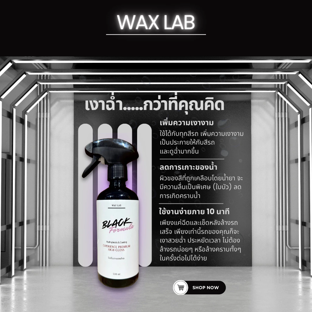 WaxLab Black Formula น้ำยาเคลือบสีพรีเมี่ยม thumbnail 3