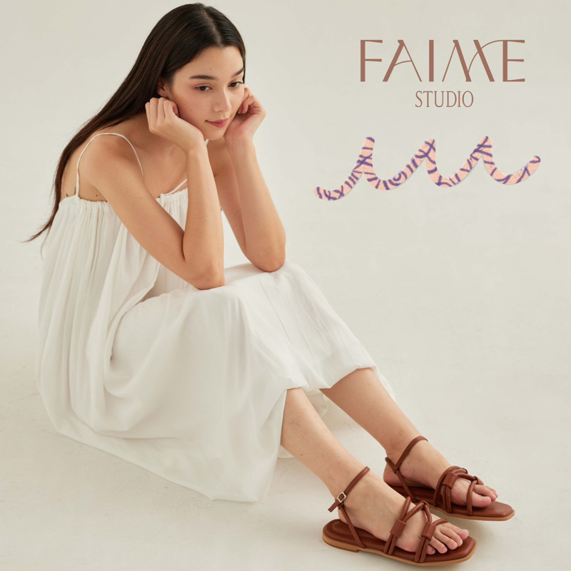 FAIME MALLOW รองเท้าสานรัดส้น หน้าเท้ากว้างแนะนำ +1 ไซส์