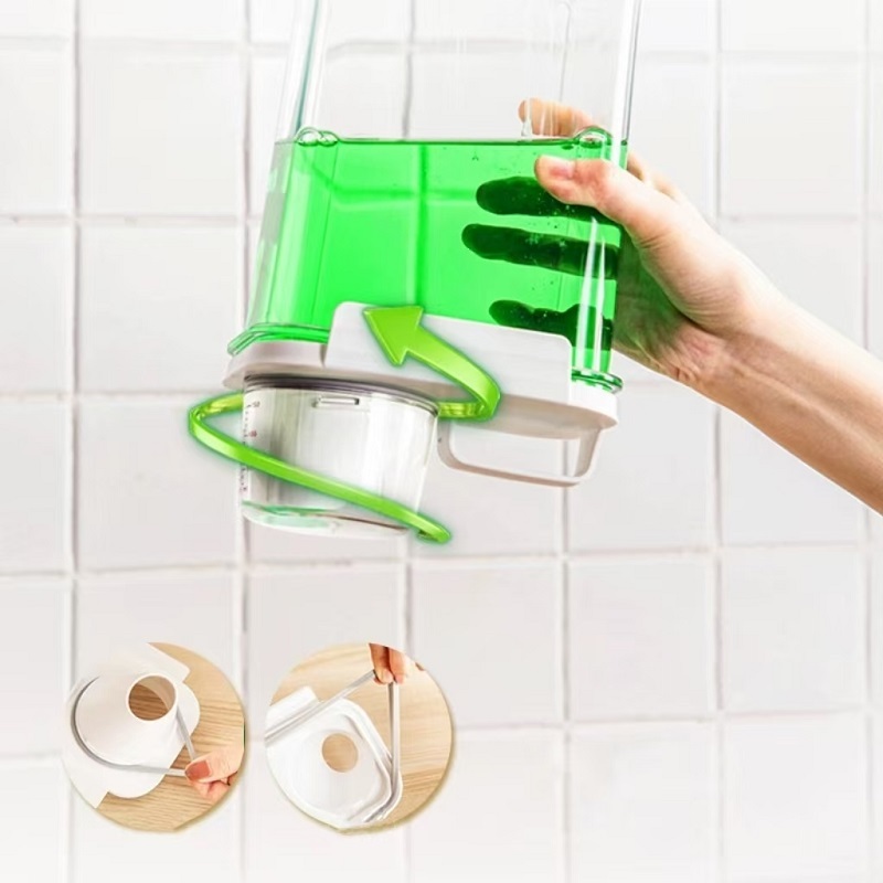 ขวดใส่ผงซักฟอก ขวดสบู่เหลว ขวดรีฟิล ขวดใส ใส่ผงซักฟอก ขวดใส่ผงซักฟอก พร้อมฝาปิด พร้อมถ้วยตวง ATTCH - รูปที่ 2