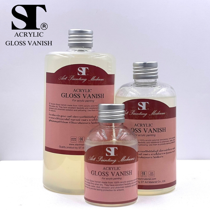 ST ACRYLIC GLOSS VANISH น้ำยาเคลือบวานิช สูตรเงา