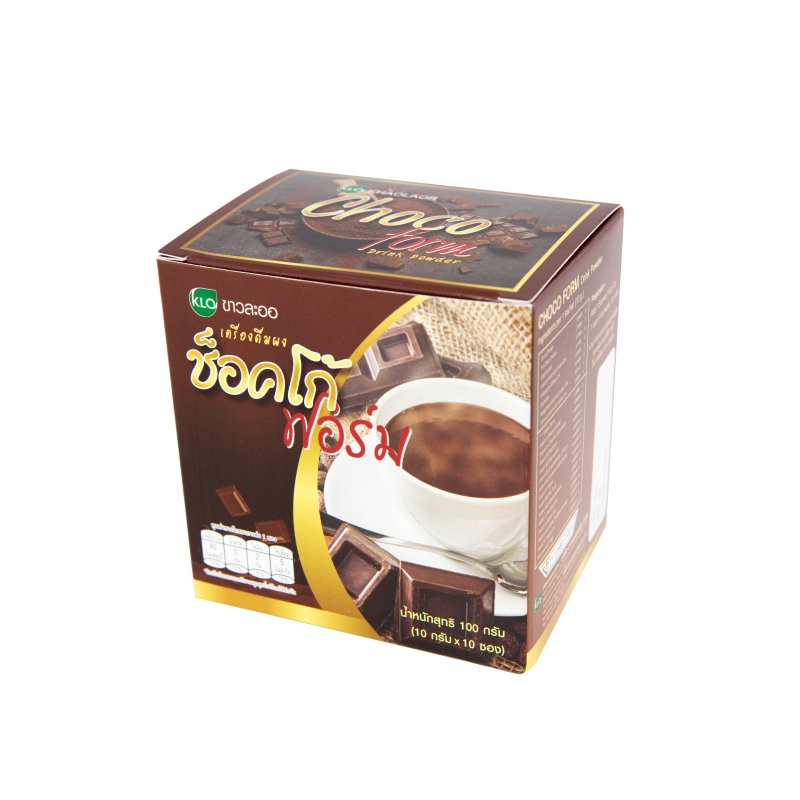 (แพ็ค 3) Khaolaor ขาวละออ ช็อคโก้ฟอร์ม โกโก้ผงสำเร็จรูปพร้อมชง 10 ซอง/กล่อง - รูปที่ 2