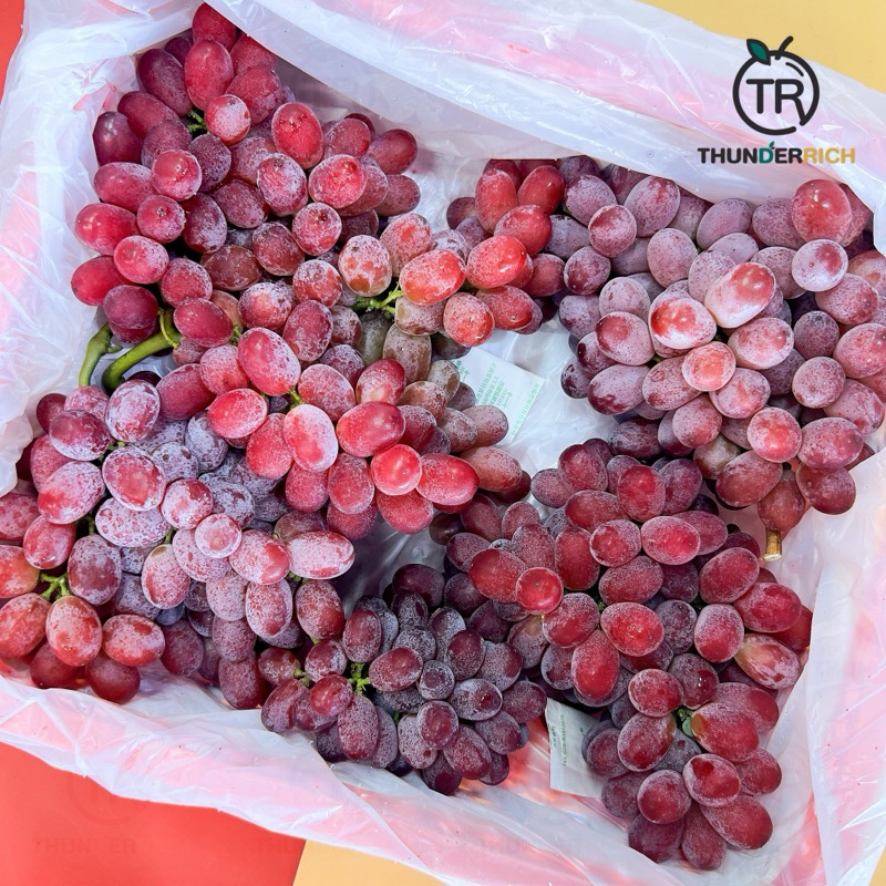 ส่งฟรี สินค้าเข้าใหม่ 7/9/69 Crimson Grape องุ่นแดงไร้เมล็ดคริมสันตะกร้าแดงนำเข้าจากประเทศจีน