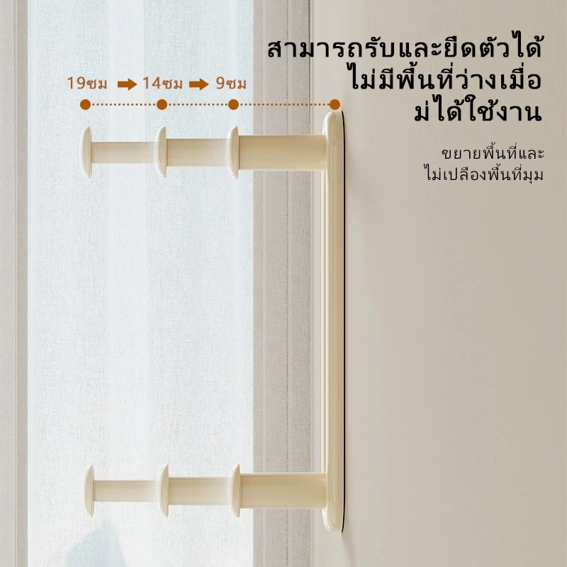 จัดระเบียบไม้แขวนเสื้อ ที่เก็บไม้แขวน ที่เก็บไม้แขวน ที่จัดระเบียบไม้แขวนเสื้อ ไม่ต้องเจาะผนัง thumbnail 4