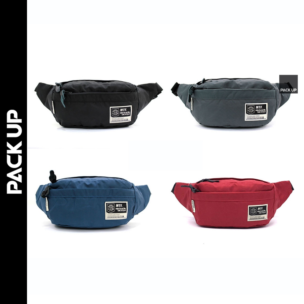𝗣𝗔𝗖𝗞 𝗨𝗣 กระเป๋าคาดเอว กระเป๋าคาดอก MTF รุ่น 8172 มี 4 สี - สีดำ, สีเทา, สีกรม, สีแดง