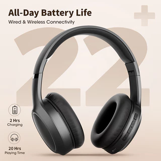 Bridio M8 หูฟังบลูทูธ รองรับ Bluetooth 5.4 3EQ Noise Reduction Headphone Low Latencyหูฟัง with MIC หูฟังครอบหู 20ชั่วโมง