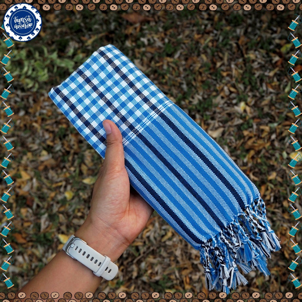 27 สี ผ้าขาวม้าพันคอ (ทอด้วยมืออย่างดี)