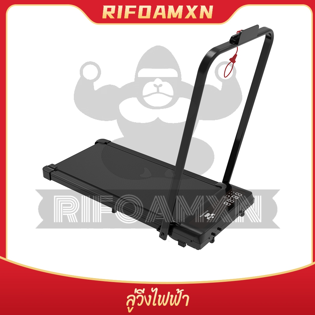 ลู่วิ่ง ลูวิ่งไฟฟ้า ลู่วิ่งไฟฟ้าพับได้ ลู่เดิน ปรับได้ mini treadmill มีรีโมท พร้อมจอ LCD มีรีโมท พร้อมจอแสดงผล ความเร็ว