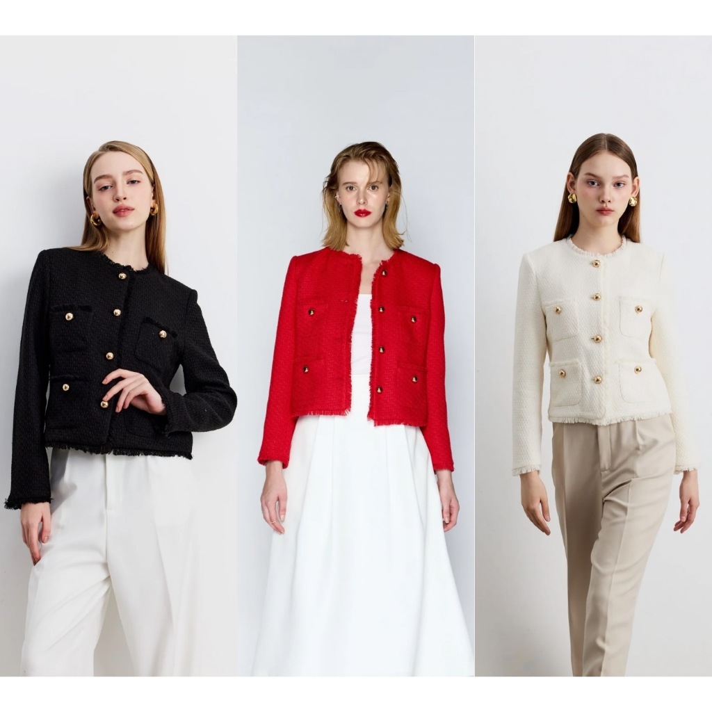 MAVE เสื้อ รุ่น City tweed Blazer