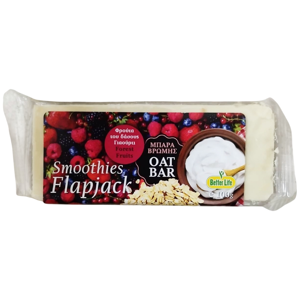 Smoothie Flapjack Oat Bar | Forest Fruits & Yogurt Coating โอ๊ตบาร์มิกซ์เบอรรี่และโยเกิร์ต 100g