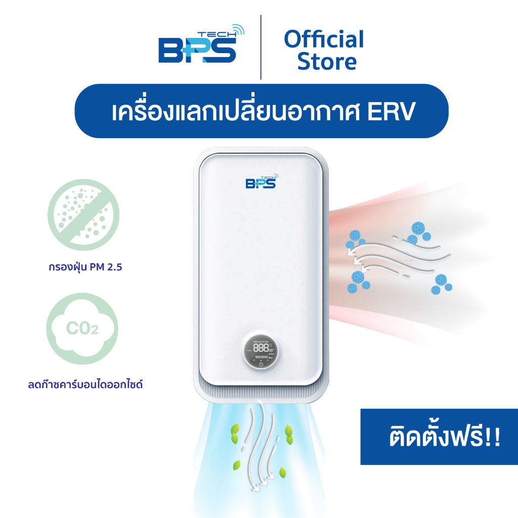 [ติดตั้งฟรี]เครื่องฟอกอากาศภายในบ้าน ERV กรองฝุ่น pm 2.5 กรองคาร์บอนไดออกไซด์ *อ่านก่อนสั่งซื้อ*