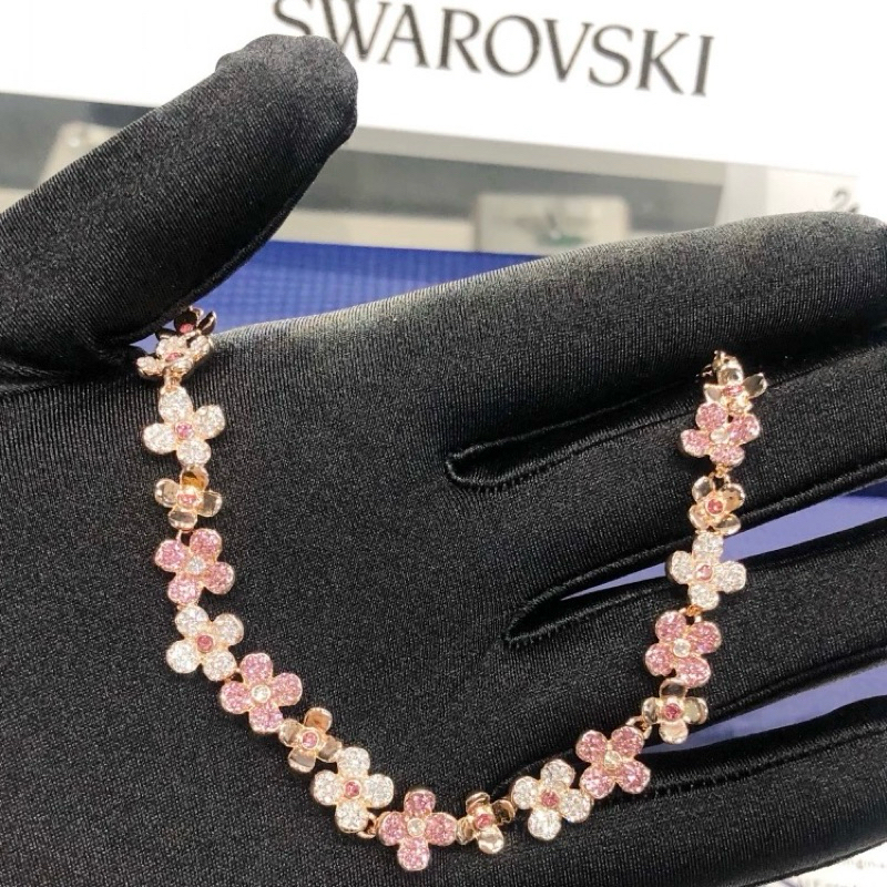 ของแท้ 100% Swarovskกำไล Swarovski แท้ กำไลข้อมือ สร้อยข้อมือ Elderflower bracelet สร้อยข้อมือคริสตัล พร้อมจัดส่งจากปร