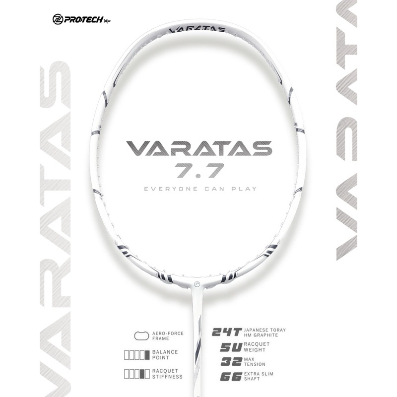 Protech Sports ไม้แบดมินตัน รุ่น Varatas 7.7