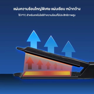 เครื่องหนีบผม IWACHI หนีบผม 40W ให้ความร้อนเร็ว 35W ปรับระดับอุณหภูมิร้อน 5 ระดับ พร้อมแผ่นเซรามิกถนอมเส้นผม