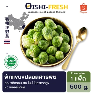 🛒Oishi-Fresh🥬กะหล่ำดาว ปลอดสารพิษ 1 กก. รสชาติกรอบ สด ใหม่ ใยอาหารสูง หวานออร์แกนิค เคลมได้ 1-2 วัน