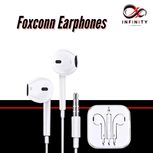 หูฟัง Foxconn Earphones 3.5mm ใช้ได้โทรศัพท์ทุกรุ่น ราคาถูกสุด ขายส่ง พร้อมส่ง
